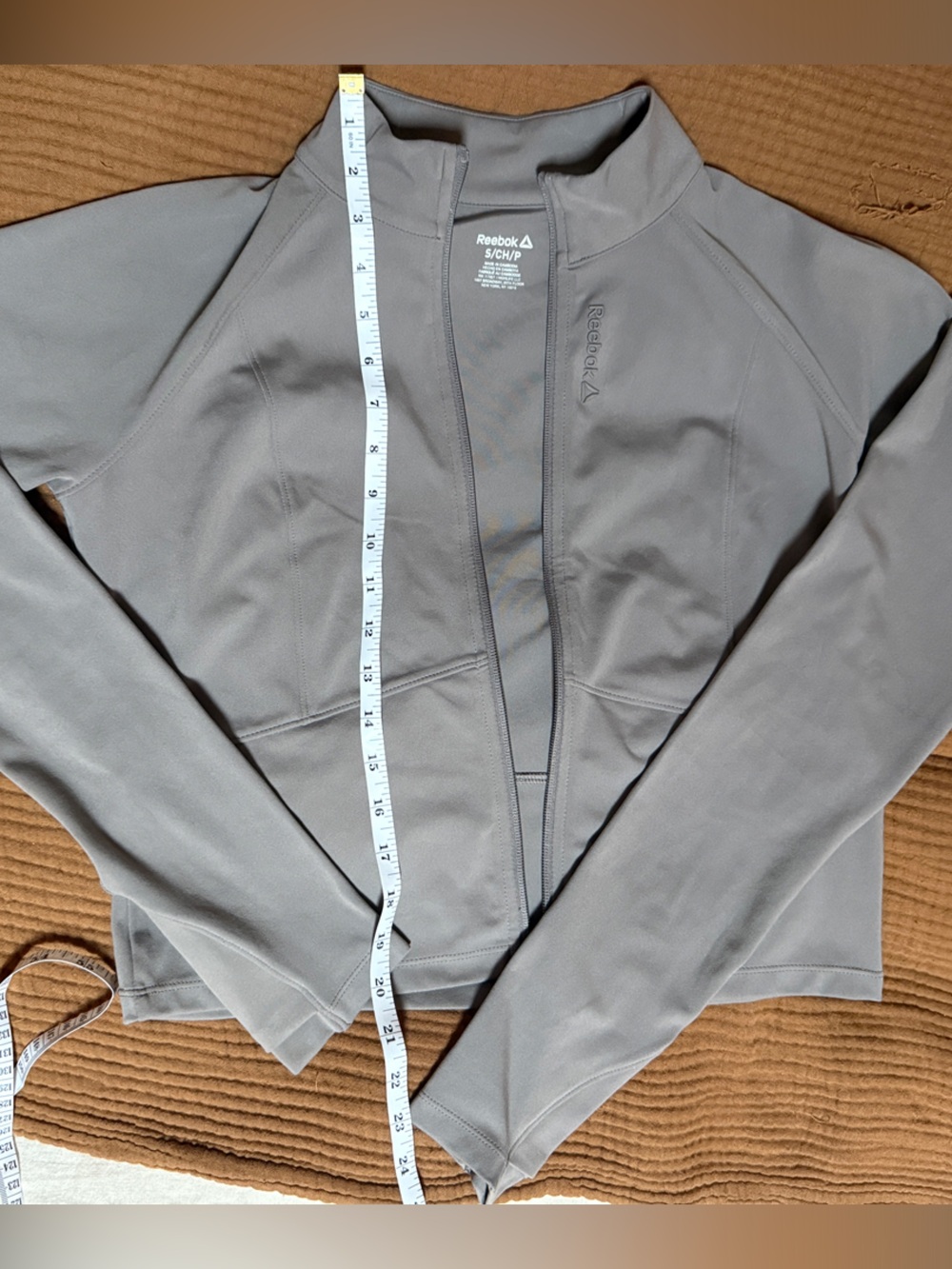 Reebok Women's Light Gray/Taupe Zip Jacket